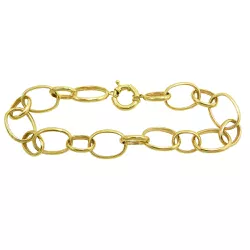 Pulseira em Ouro 18k Feminina Elos Entrelaçados - JP0007214-6 - RDJ Joias