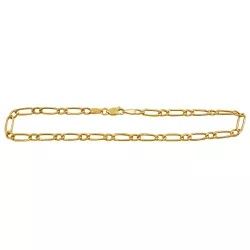 Pulseira em Ouro 18K Masculina Fígaro 1.9g 3.0mm - JP003721-9 - RDJ Joias