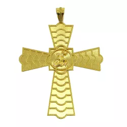Crucifixo com São Jorge em Ouro 18K Grande - JP0310011-5 - RDJ Joias