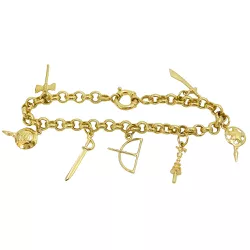 Pulseira Feminina em Ouro 18K com os Orixás 9.2g - JP050129-2 - RDJ Joias