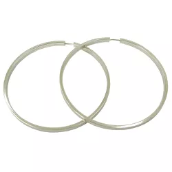 Argola em Ouro Branco 18k Grande - JBAR000119-8 - RDJ Joias