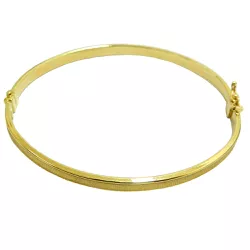 Bracelete de Ouro 18k Fosco Retangular com 4.7g e 4.0mm - JPB000624-7 - RDJ Joias