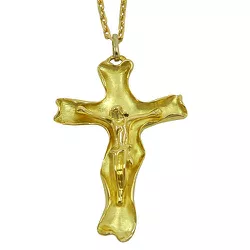 Crucifixo com Cristo em alto relevo Ouro 18K - JPGR000129-2 - RDJ Joias