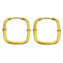 Argolas em Ouro 18k 0,750 Quadrada - JRD0180020 - RDJ Joias