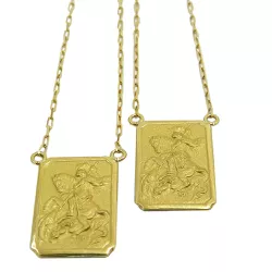 Escapulário de São Jorge em Ouro Grande - JSJ01200283 - RDJ Joias