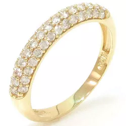 Anel de Ouro com Brilhantes - 0100562069 - RDJ Joias
