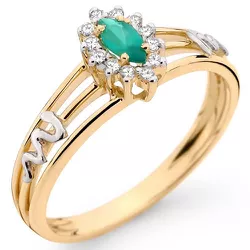 Anel de Formatura Medicina com Brilhantes em Ouro 18k - 1600104898 - RDJ Joias