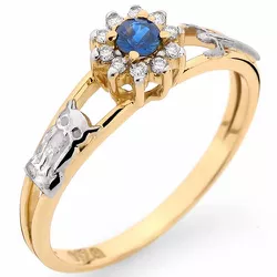 Anel de Formatura de Gestão de RH em ouro com Brilhantes - 1600114898 - RDJ Joias