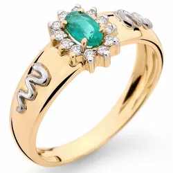 Anel de Enfermagem em Ouro 18K com Brilhantes - 1600134898 - RDJ Joias