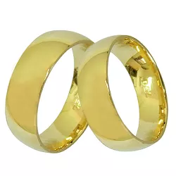 Alianças de Casamento em Ouro 18K Abaulada 6.0mm - 210012000 - RDJ Joias