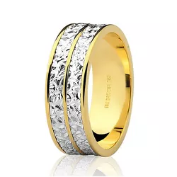 Aliança em Ouro 18k Bodas de Prata com 15.6g e 7.0mm - 7505254000 - RDJ Joias