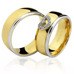 Alianças de Ouro 18k de Bodas com Brilhantes 14.g 7mm - 7602374006 - RDJ Joias