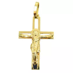 Crucifixo em Ouro vazado com Cristo 1.5g 37.mm - J03100894 - RDJ Joias