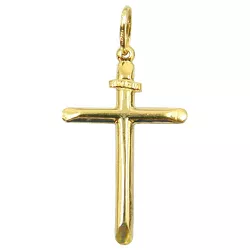 Crucifixo em Ouro Masculino Barato - J03100122 - RDJ Joias