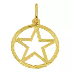 Pingente Estrela Salomão Ouro Amarelo - J16400014 - RDJ Joias