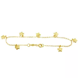 Pulseira em ouro 18k com borboletas Baby - J05800100 - RDJ Joias