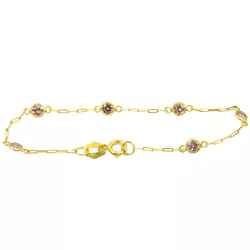 Pulseirinha Catier em ouro 18k com zircônia Baby - J03800002 - RDJ Joias