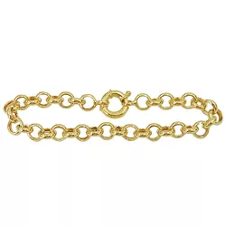 Pulseira de Ouro 18K Elo Português 9.5g 7.6mm - JP000129-5 - RDJ Joias