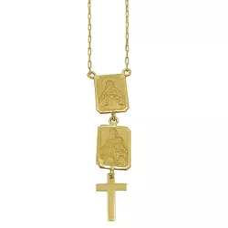 Escapulário Nossa Senhora, Jesus Cristo e a Santa Cruz - J01200583 - RDJ Joias