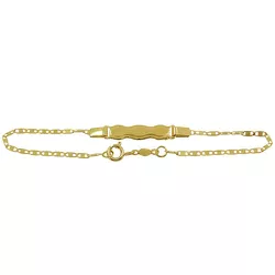 Pulseirinha com Plaquinha Piastrine de Ouro 18K - J05800115 - RDJ Joias