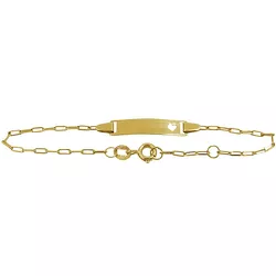 Pulseirinha de Ouro para Bebê com Chapinha - J06400134 - RDJ Joias