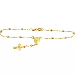 Pulseira em Ouro 18K Terço Feminina 11 Bolas 19.0mm - J03002846 - RDJ Joias