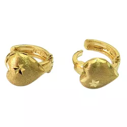 Argola de Ouro 18K Coração - J03001361 - RDJ Joias