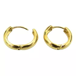 Par de Argolas Redondas de Ouro 18K - J12700300 - RDJ Joias