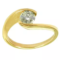 Anel Solitário de Brilhante com 80 pontos em Ouro 18K - JRD06401050 - RDJ Joias
