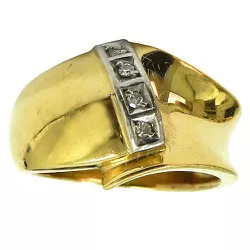 Anel com Brilhantes em Ouro 18K - JRD06401039 - RDJ Joias