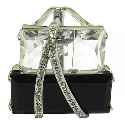 Anel de Ouro Branco 18k com Brilhantes 11.8g e 26x25.0mm - JRD06401061 - RDJ Joias
