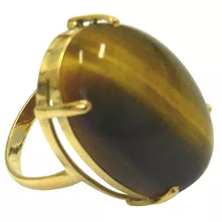 Anel em Ouro 18K Olho de Tigre - JRD06401060 - RDJ Joias