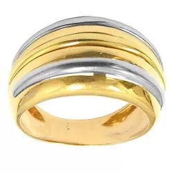 Anel em Ouro Amarelo, Branco e Rosê - JRD06401044 - RDJ Joias