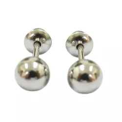 Brinco Baby de Bolinha em Ouro 18K 4mm - J00200131 - RDJ Joias