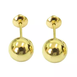 Brinco de Bola em Ouro 18K (0,750) Grande 6mm - J00200339 - RDJ Joias
