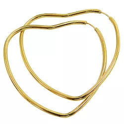 Argola de Coração em Ouro 18K Grande - J01800286 - RDJ Joias