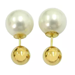 Brinco de Pérolas e Ouro 18K Dior - J02000455 - RDJ Joias