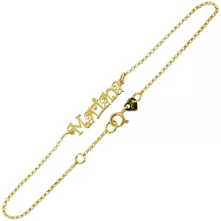 Pulseira Personalizada com Nome Manuscrito de Ouro 18K - J05400495 - RDJ Joias