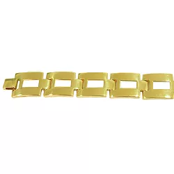Pulseira Bracelete Masculino em Ouro 18K Design Italiano - J0620063625-8 - RDJ Joias