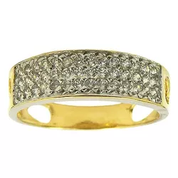 Lindos Anéis Fabricados em Ouro 18K com Zircônias - J06201754 - RDJ Joias