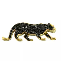 Pingente Pantera em Ouro 18K cravejado com Pedras de Espinélio - J06201819 - RDJ Joias