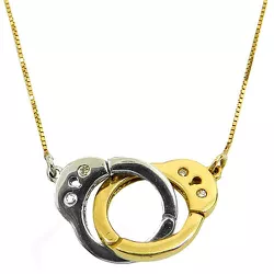 Gargantilha de Algemas em Ouro com Brilhantes 3.5g 11.3mm - J06300059 - RDJ Joias