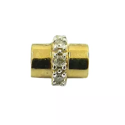 Pingente separador em Ouro 18K cravejado com 8 Brilhantes - J07600664 - RDJ Joias
