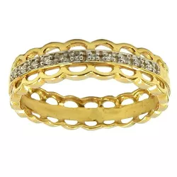 Anel de Ouro 18K com 11 Brilhantes - J07600703 - RDJ Joias