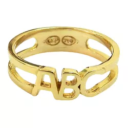 Anel Infantil ABC em Ouro 18K Vazado - J07600833 - RDJ Joias