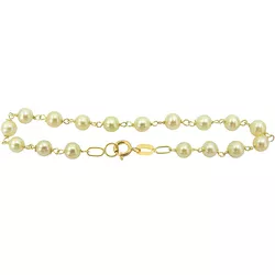 Pulseirinha Infantil em ouro 18K com Pérolas - J11000070 - RDJ Joias
