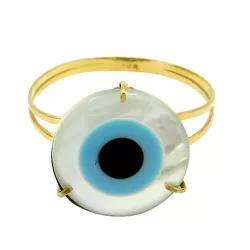Anel Feminino de Ouro 18K Olho Grego - J11000193 - RDJ Joias