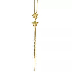 Gargantilha Veneziana de Ouro 18k Estrela Dupla - J12600039 - RDJ Joias