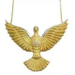 Gargantilha em Ouro 18k do Divino Espirito Santo - J12700674 - RDJ Joias
