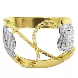 Anel Feminino em ouro 18k folha - J12701182 - RDJ Joias
